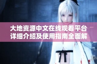 大地资源中文在线观看平台详细介绍及使用指南全面解析