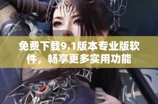 免费下载9.1版本专业版软件，畅享更多实用功能