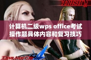 计算机二级wps office考试操作题具体内容和复习技巧解析