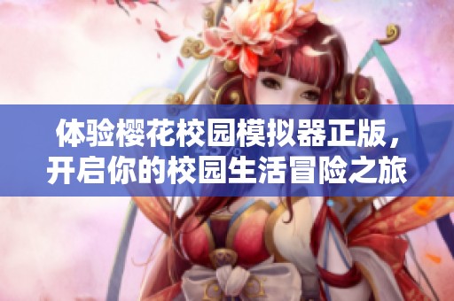 体验樱花校园模拟器正版，开启你的校园生活冒险之旅