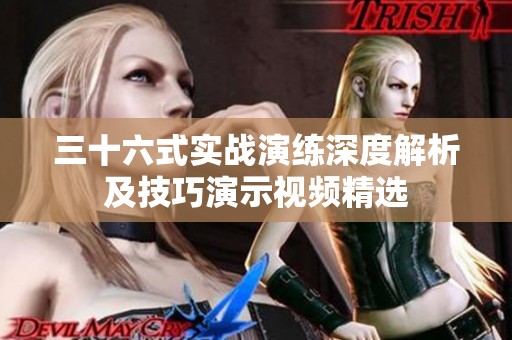 三十六式实战演练深度解析及技巧演示视频精选
