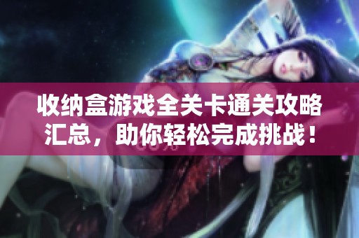 收纳盒游戏全关卡通关攻略汇总，助你轻松完成挑战！