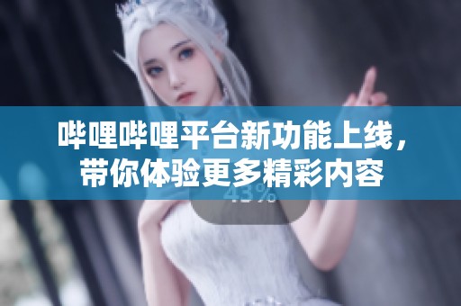 哔哩哔哩平台新功能上线，带你体验更多精彩内容