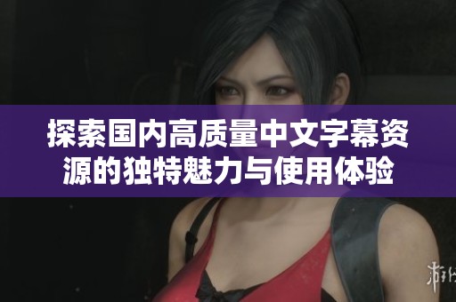 探索国内高质量中文字幕资源的独特魅力与使用体验