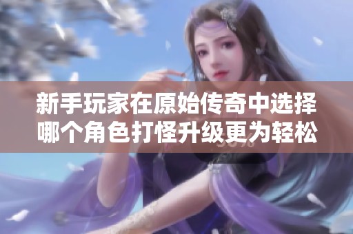 新手玩家在原始传奇中选择哪个角色打怪升级更为轻松？