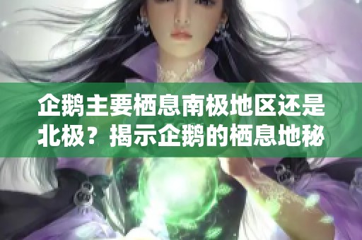 企鹅主要栖息南极地区还是北极？揭示企鹅的栖息地秘密