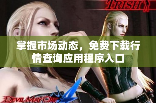 掌握市场动态，免费下载行情查询应用程序入口