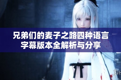 兄弟们的麦子之路四种语言字幕版本全解析与分享